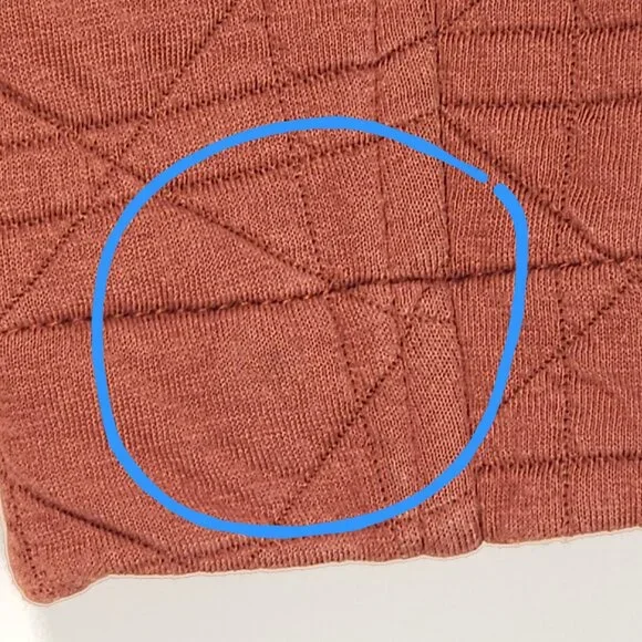 Bagatelle Collection Quilted Jacket Rust Zip Front Size M - Picture 4 of 11